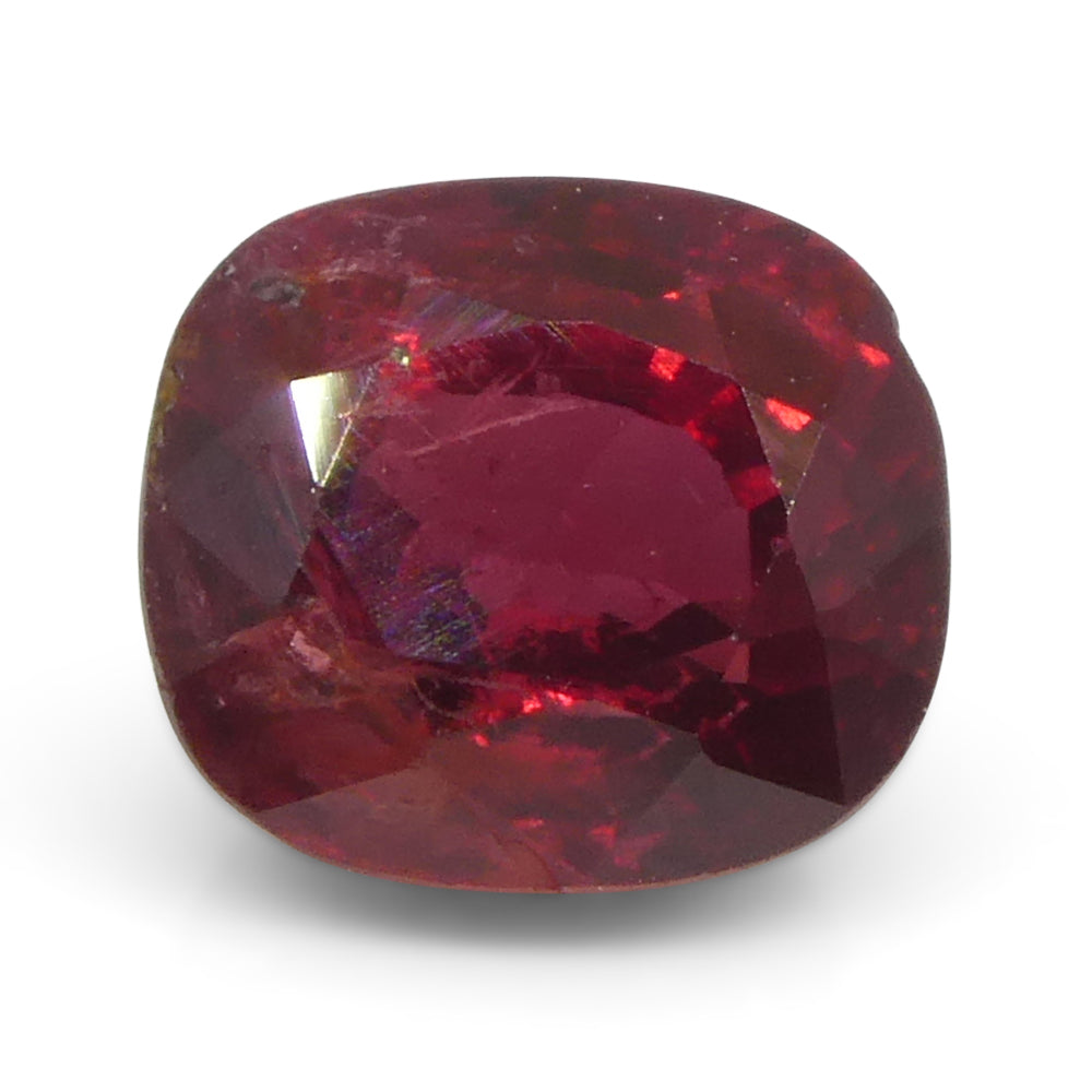 0.84ct Cushion Red Sapphire from Tanzania - Skyjems Wholesale Gemstones