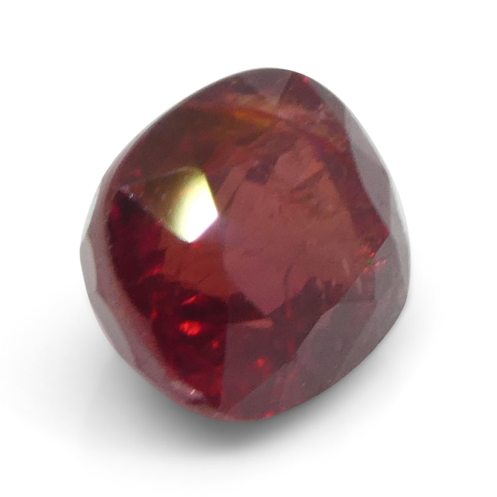 0.84ct Tanzanian Red Sapphire, cushion-cut vivid crimson gemstone from SkyJems' premium single-stone collection
