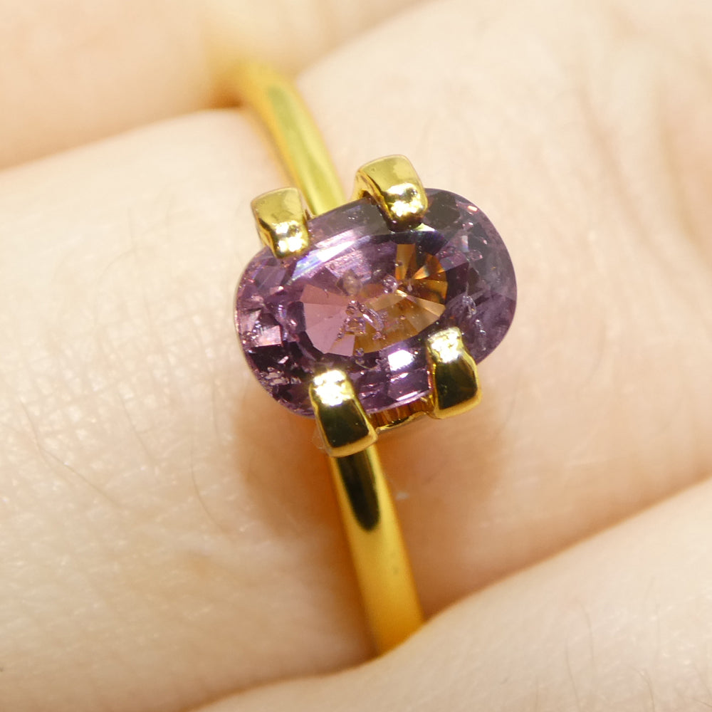 1.42ct Unheated Cushion Purple-Pink Sapphire from Tanzania, Unheated - Skyjems Wholesale Gemstones