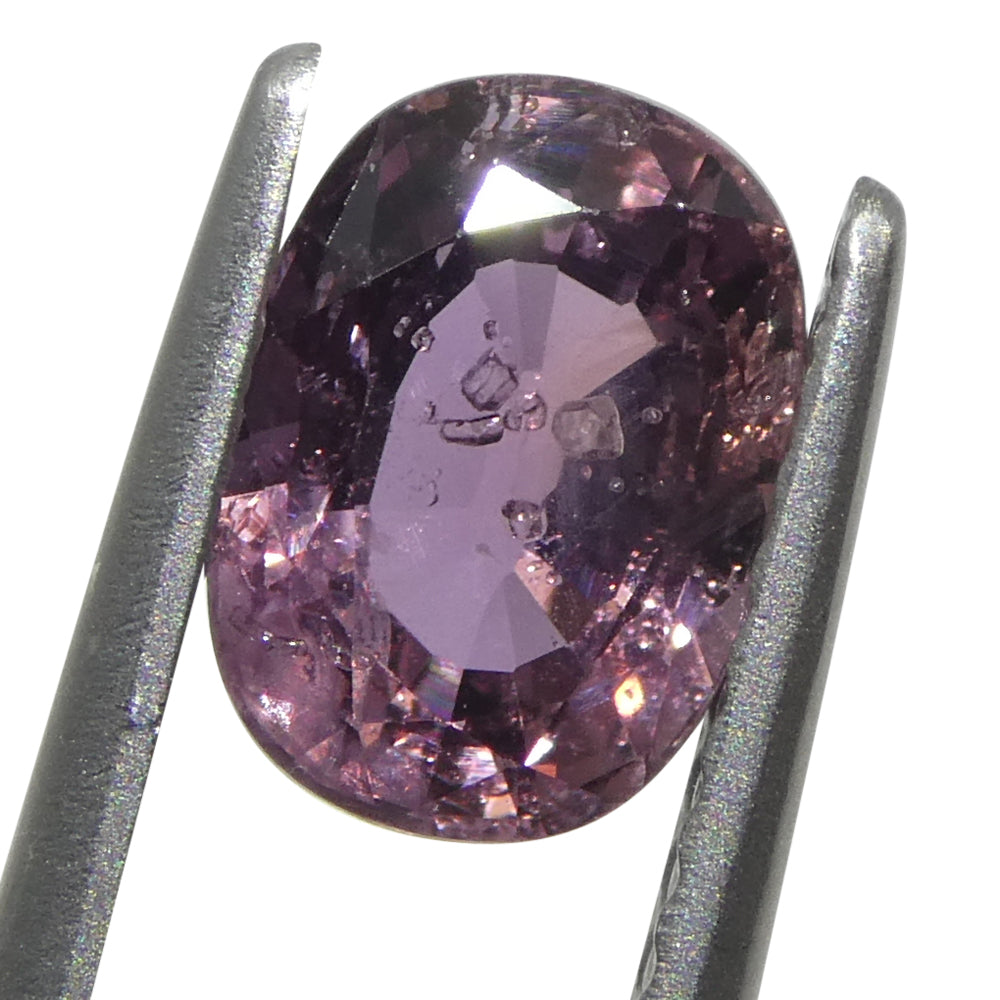 1.42ct Unheated Cushion Purple-Pink Sapphire from Tanzania, Unheated - Skyjems Wholesale Gemstones