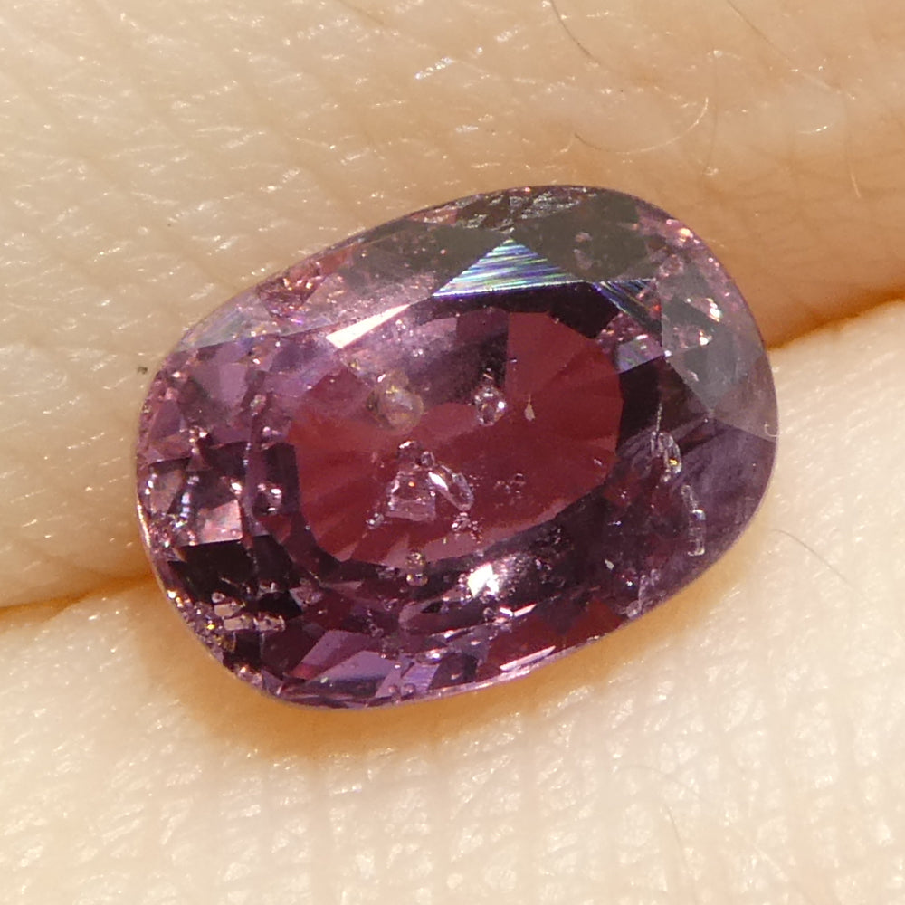 1.42ct Unheated Cushion Purple-Pink Sapphire from Tanzania, Unheated - Skyjems Wholesale Gemstones