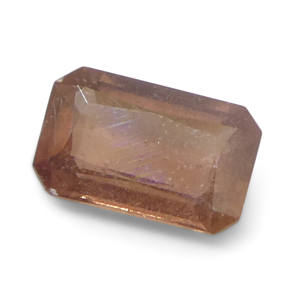 1.5ct Octagonal/Emerald Cut Pinkish-Orange Padparadscha Sapphire from Tanzania - Skyjems Wholesale Gemstones