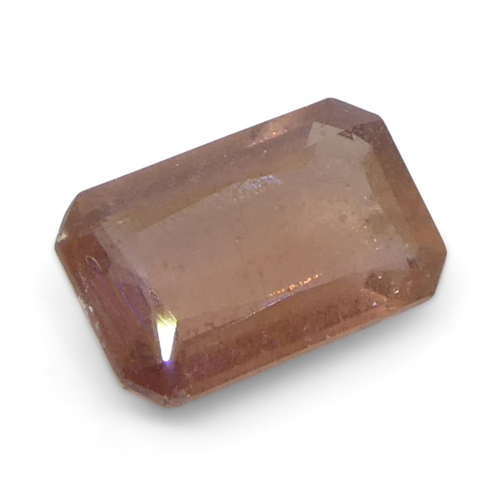 1.5ct Octagonal/Emerald Cut Pinkish-Orange Padparadscha Sapphire from Tanzania - Skyjems Wholesale Gemstones