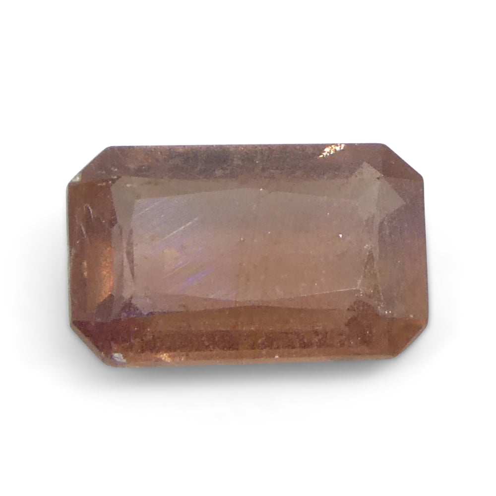 1.5ct Octagonal/Emerald Cut Pinkish-Orange Padparadscha Sapphire from Tanzania - Skyjems Wholesale Gemstones