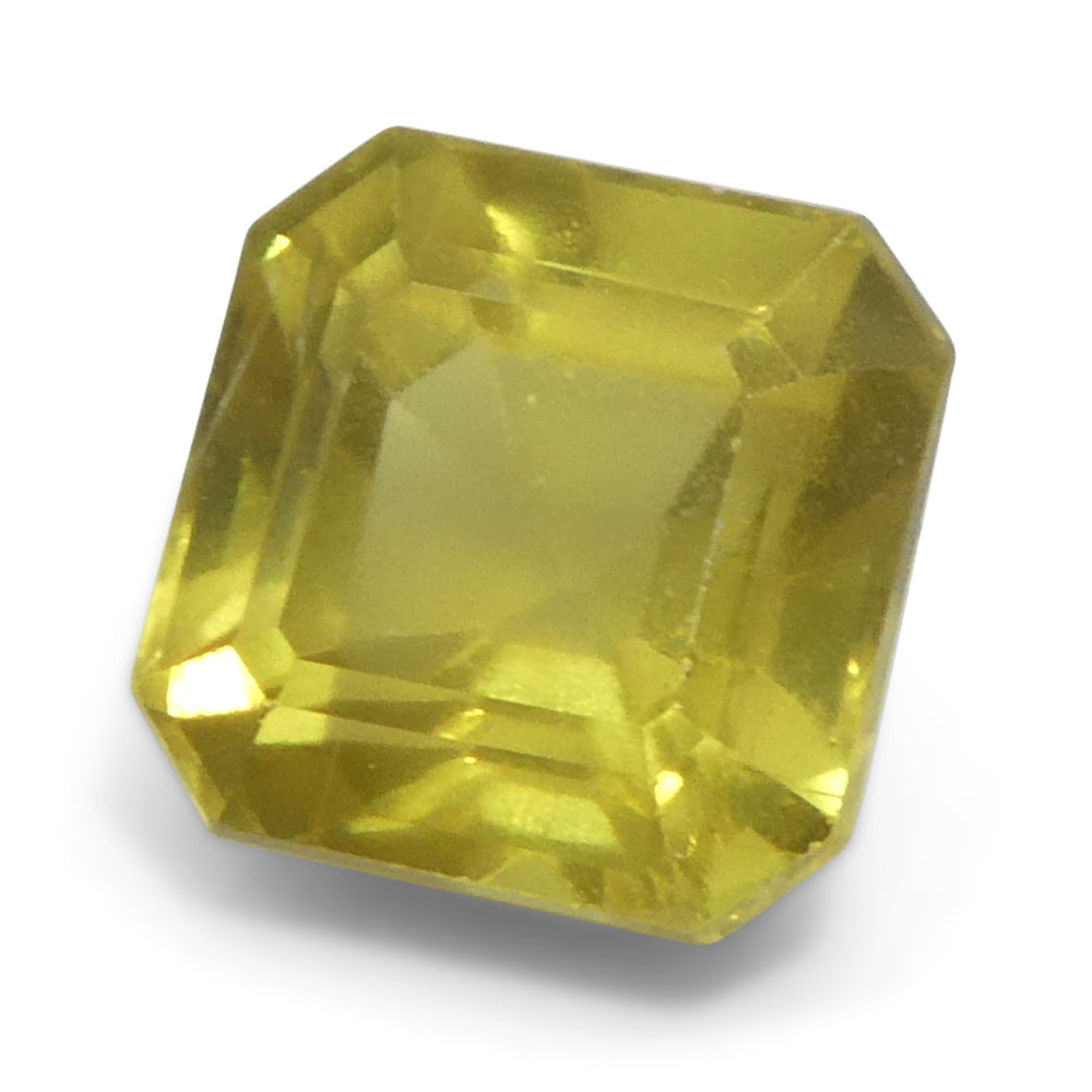 1.66ct Unheated Square/Octagonal Yellow Sapphire from Tanzania, Unheated - Skyjems Wholesale Gemstones