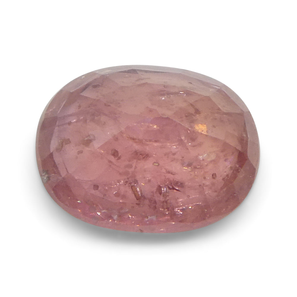 1.43ct Unheated Oval Orangy-Pink Padparadscha Sapphire from Tanzania, Unheated - Skyjems Wholesale Gemstones