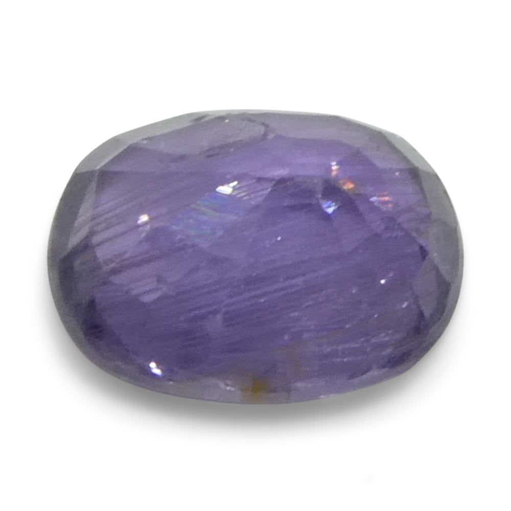 1.12ct Unheated Cushion Purple Sapphire from Tanzania, Unheated - Skyjems Wholesale Gemstones