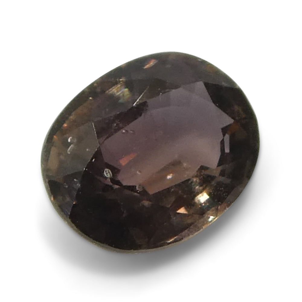 1.57ct Oval Brownish Pink Tanzanian Sapphire, heated single stone from SkyJems Canadian gem specialists