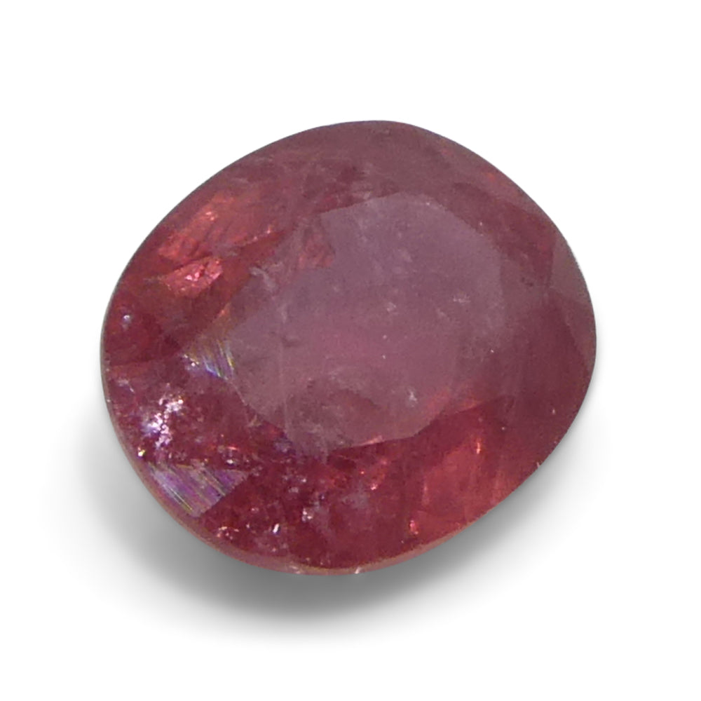 1.31ct Oval Orangy-Pink Padparadscha Sapphire from Tanzania - Skyjems Wholesale Gemstones