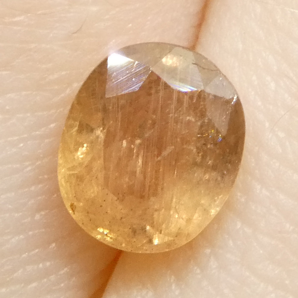 1.54ct Unheated Oval Orange Padparadscha Sapphire from Tanzania, Unheated - Skyjems Wholesale Gemstones