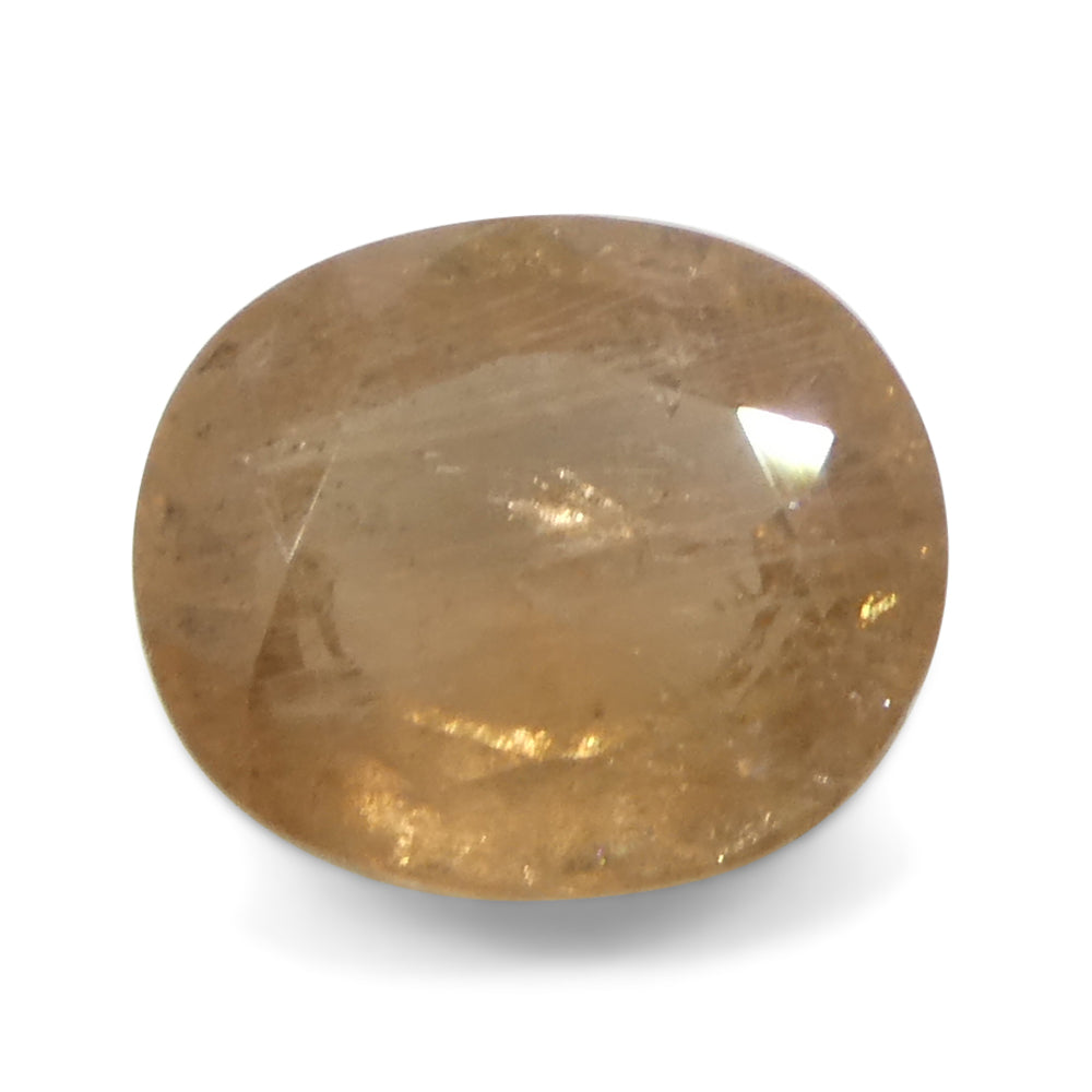 1.54ct Unheated Oval Padparadscha Sapphire from Tanzania - Rare Orange-Pink Gemstone by SkyJems