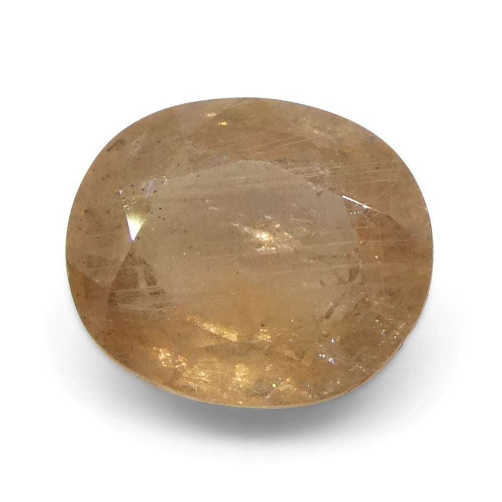 1.54ct Unheated Oval Orange Padparadscha Sapphire from Tanzania, Unheated - Skyjems Wholesale Gemstones