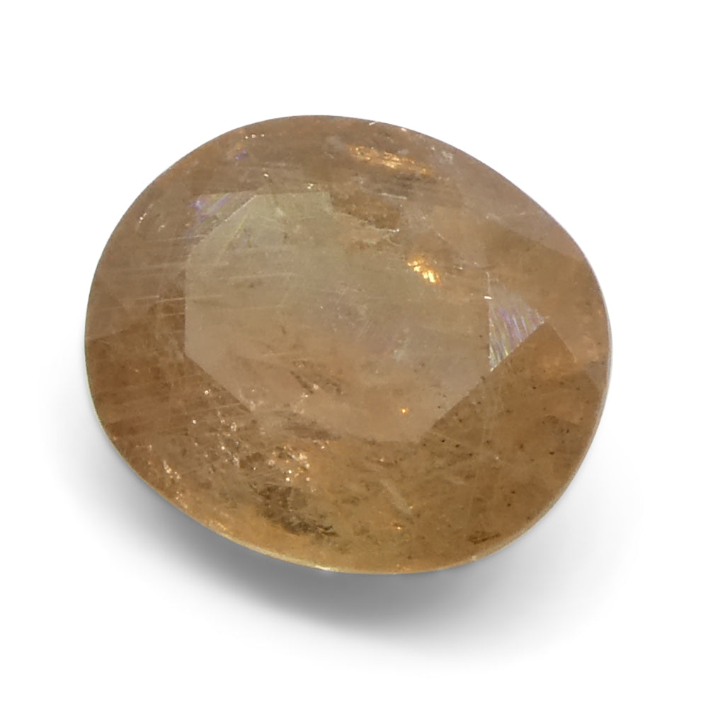 1.54ct Unheated Oval Orange Padparadscha Sapphire from Tanzania, Unheated - Skyjems Wholesale Gemstones