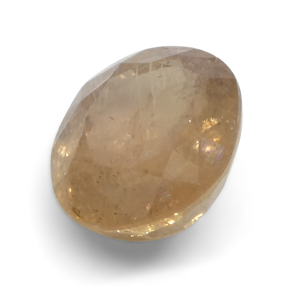 1.54ct Unheated Oval Orange Padparadscha Sapphire from Tanzania, Unheated - Skyjems Wholesale Gemstones