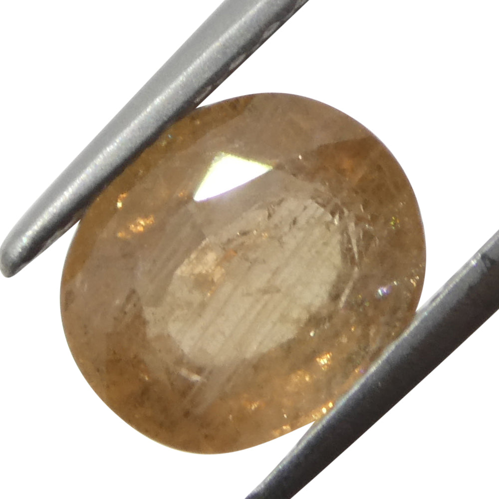 1.54ct Unheated Oval Orange Padparadscha Sapphire from Tanzania, Unheated - Skyjems Wholesale Gemstones