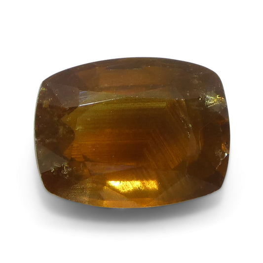 2.26ct Cushion Orange-Brown Sapphire from Tanzania, Unheated - Skyjems Wholesale Gemstones