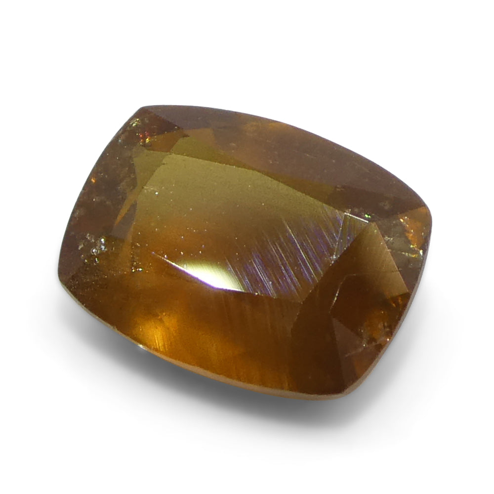 2.26ct Cushion Orange-Brown Sapphire from Tanzania, Unheated - Skyjems Wholesale Gemstones