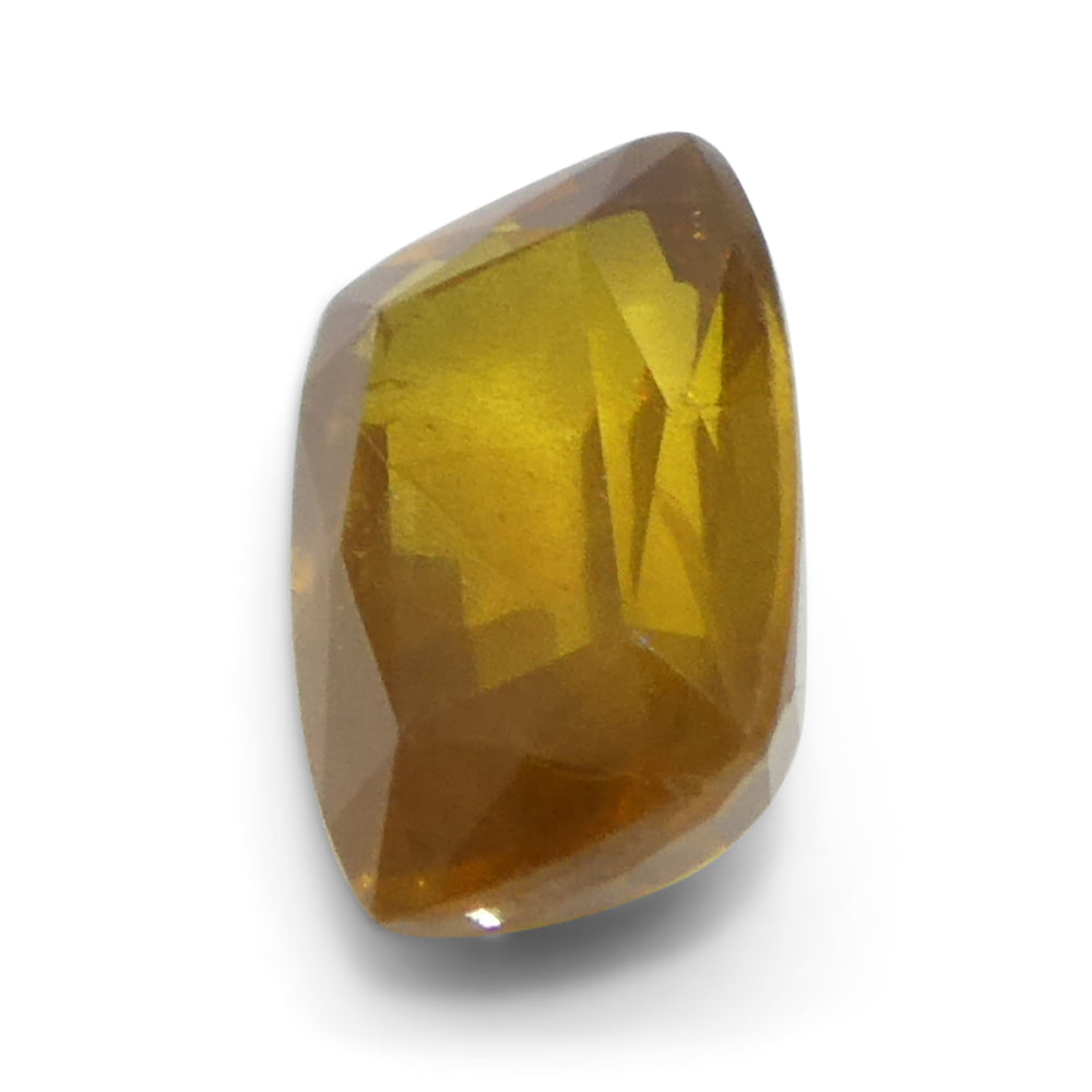 1.38ct Cushion Orange Sapphire from Tanzania, Heated - Skyjems Wholesale Gemstones