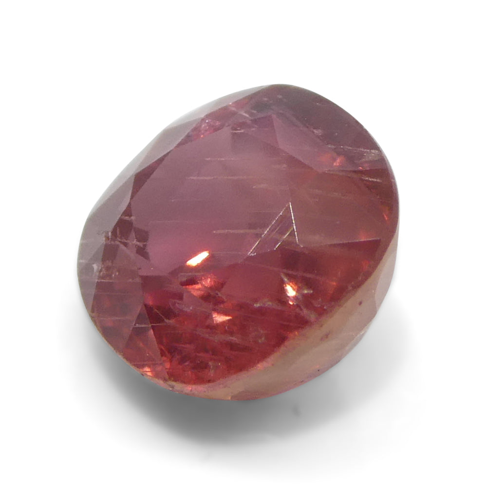 1.48ct Cushion Orangy-Pink Padparadscha Sapphire from Tanzania, Unheated - Skyjems Wholesale Gemstones