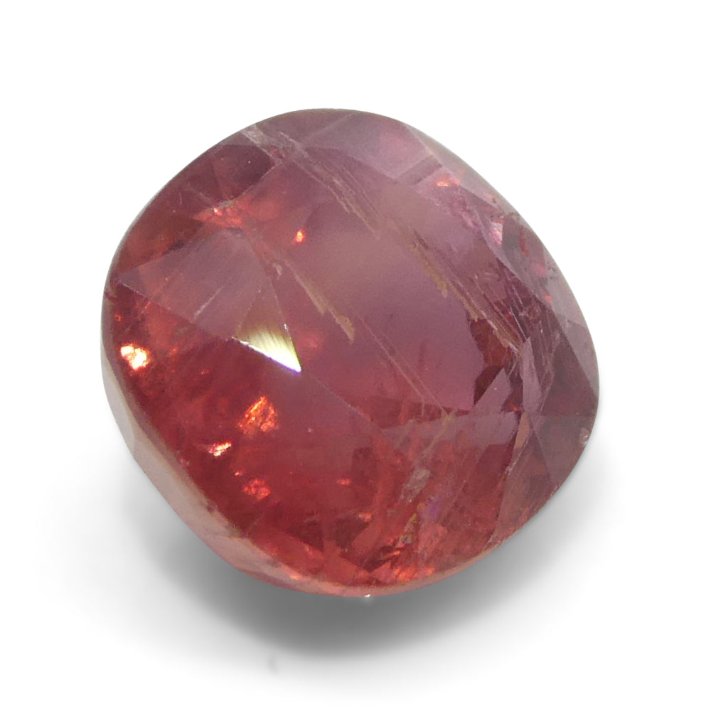 1.48ct Cushion Orangy-Pink Padparadscha Sapphire from Tanzania, Unheated - Skyjems Wholesale Gemstones