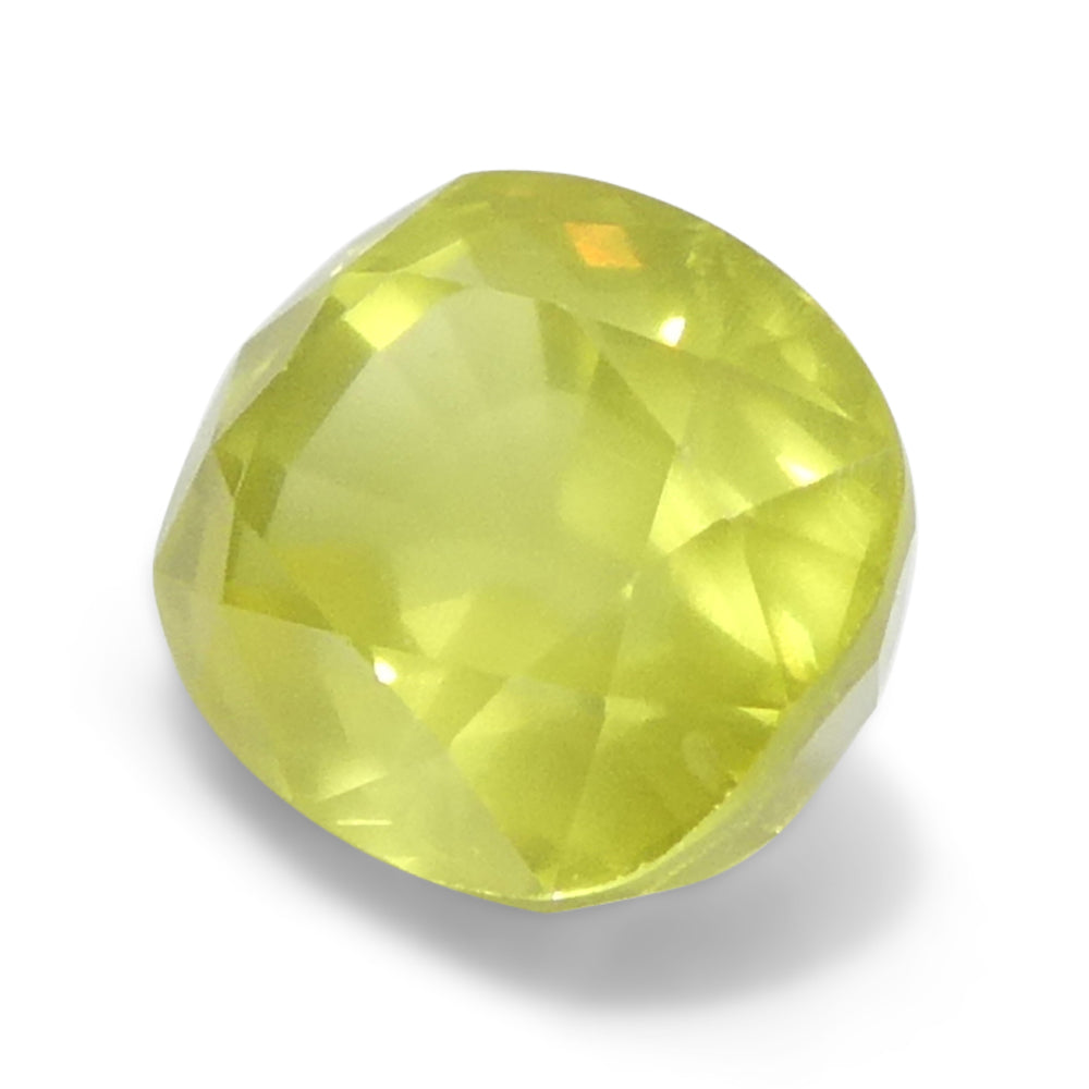 1.79ct Cushion Yellow Sapphire from Tanzania, Unheated - Skyjems Wholesale Gemstones