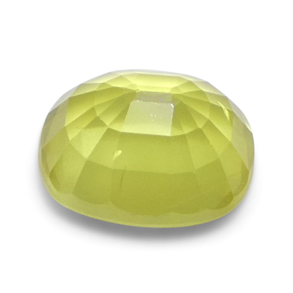 1.79ct Cushion Yellow Sapphire from Tanzania, Unheated - Skyjems Wholesale Gemstones