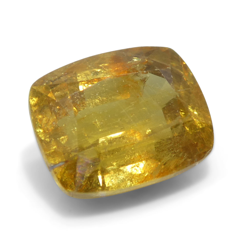 2.05ct Cushion Orange-Yellow Sapphire from Tanzania, Unheated - Skyjems Wholesale Gemstones