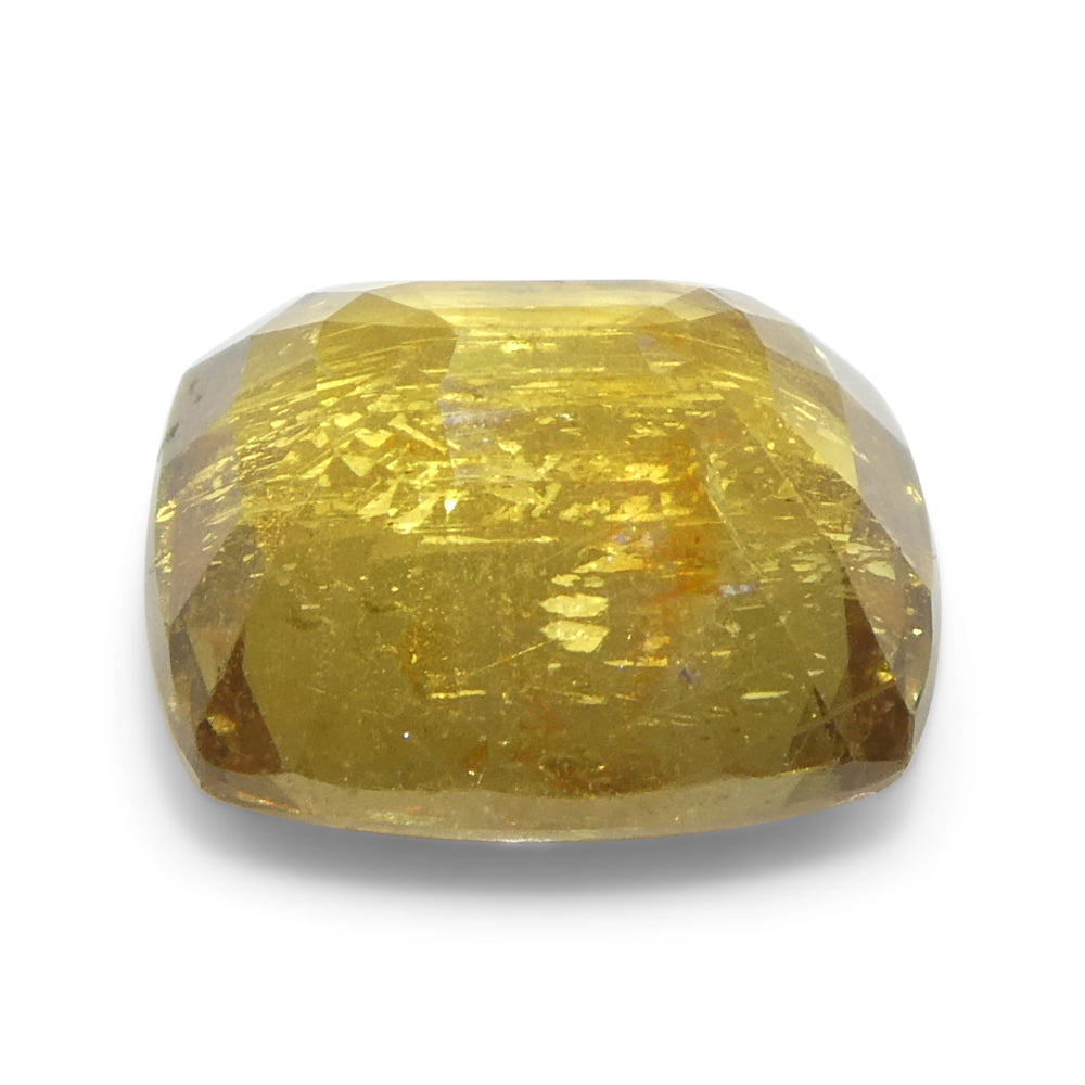 2.05ct Cushion Orange-Yellow Sapphire from Tanzania, Unheated - Skyjems Wholesale Gemstones