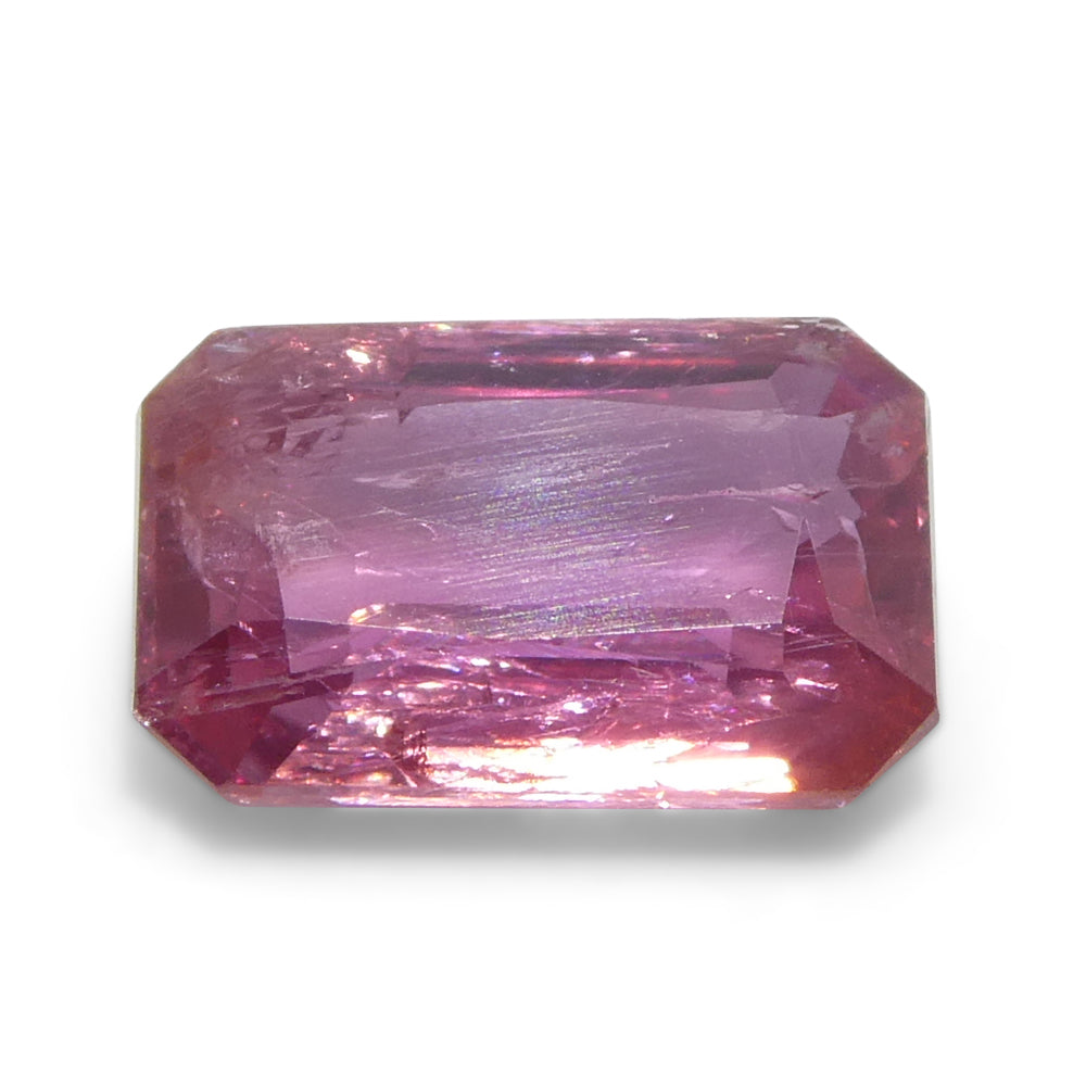 1.09ct Pink Sapphire from Tanzania, Octagonal Emerald Cut | Premium Heated Gemstone by SkyJems