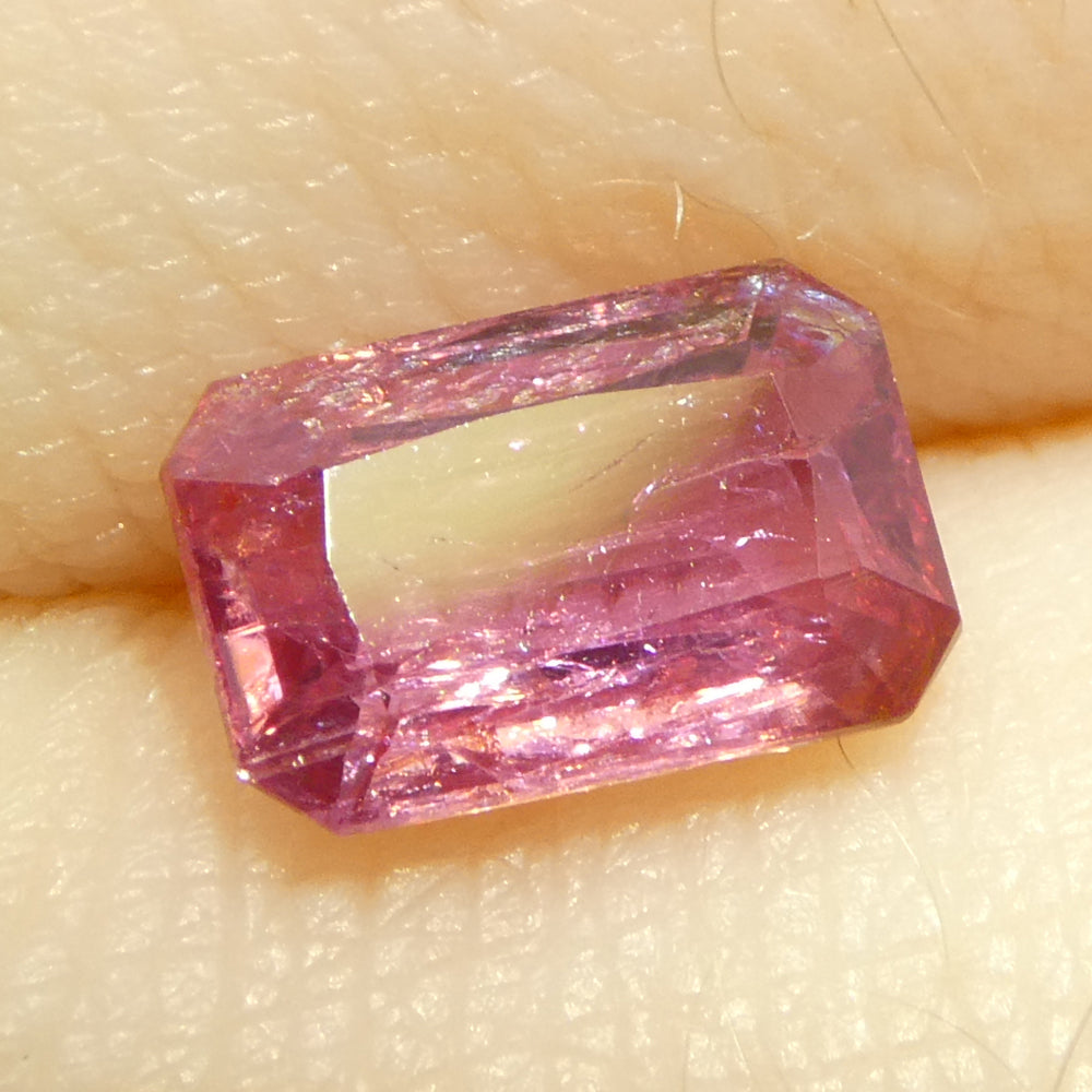 1.09ct Octagonal/Emerald Cut Pink Sapphire from Tanzania - Skyjems Wholesale Gemstones