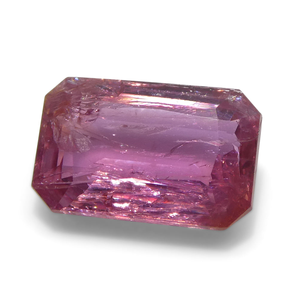 1.09ct Octagonal/Emerald Cut Pink Sapphire from Tanzania - Skyjems Wholesale Gemstones