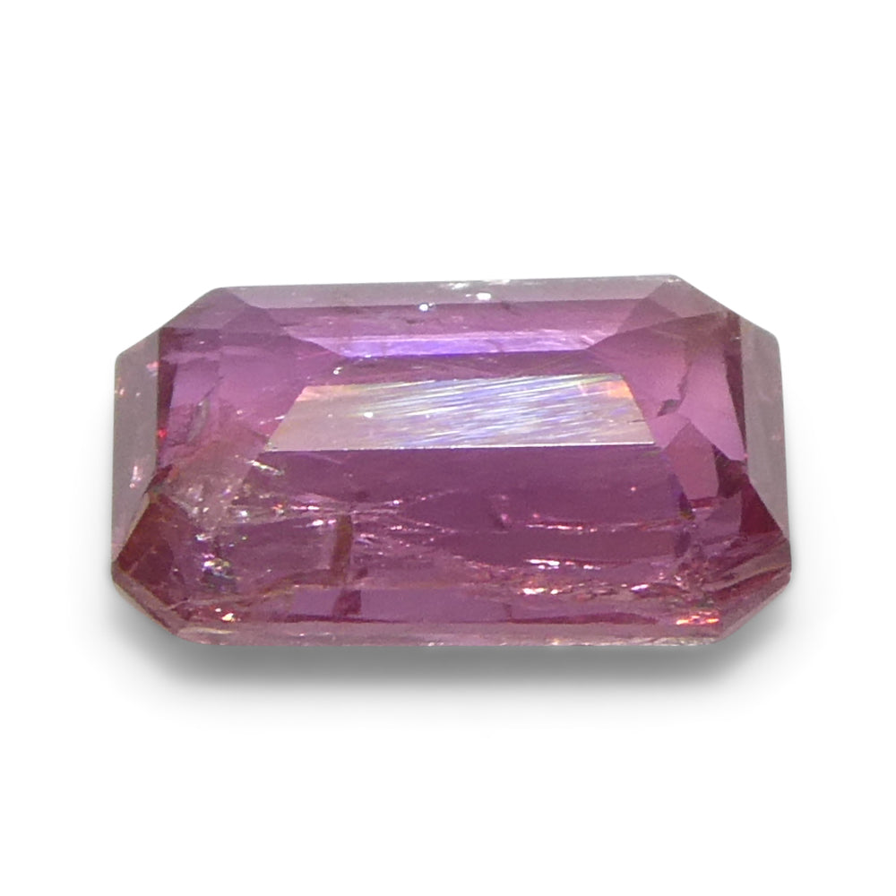 1.09ct Octagonal/Emerald Cut Pink Sapphire from Tanzania - Skyjems Wholesale Gemstones
