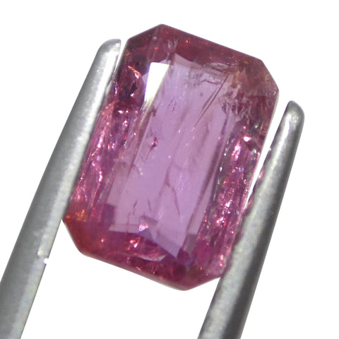 1.09ct Octagonal/Emerald Cut Pink Sapphire from Tanzania