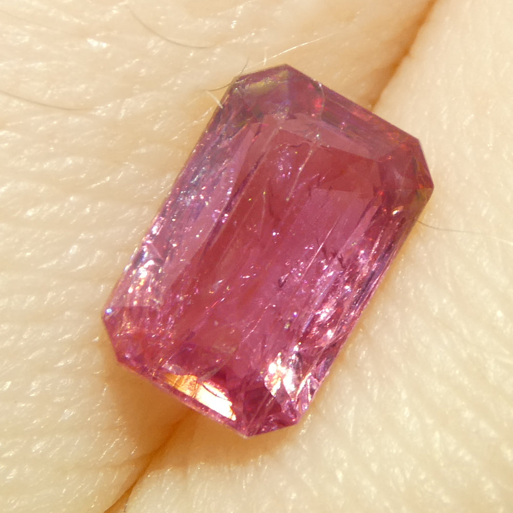 1.09ct Octagonal/Emerald Cut Pink Sapphire from Tanzania - Skyjems Wholesale Gemstones