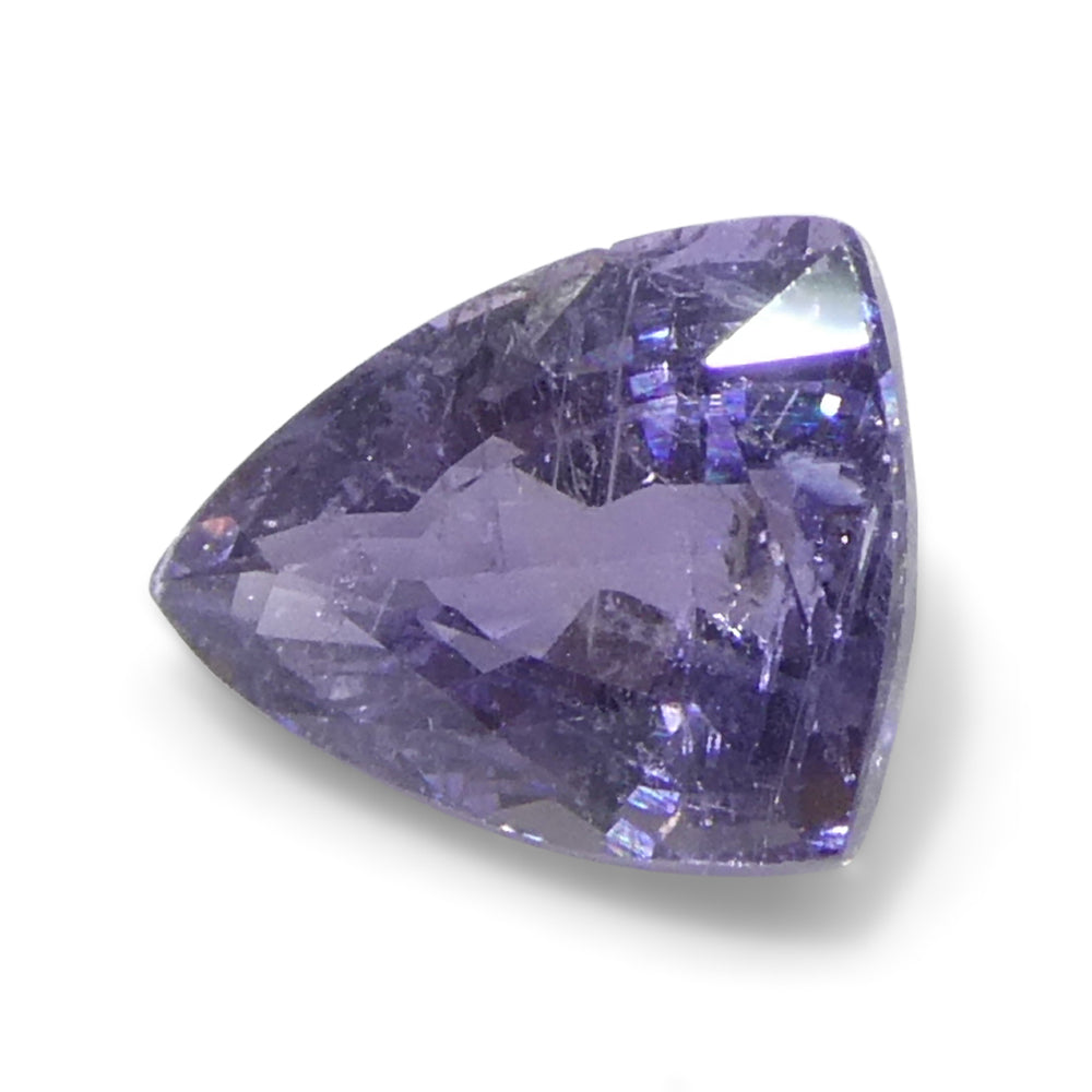 1.14ct Trillion Purple Sapphire from Tanzania, Unheated - Skyjems Wholesale Gemstones