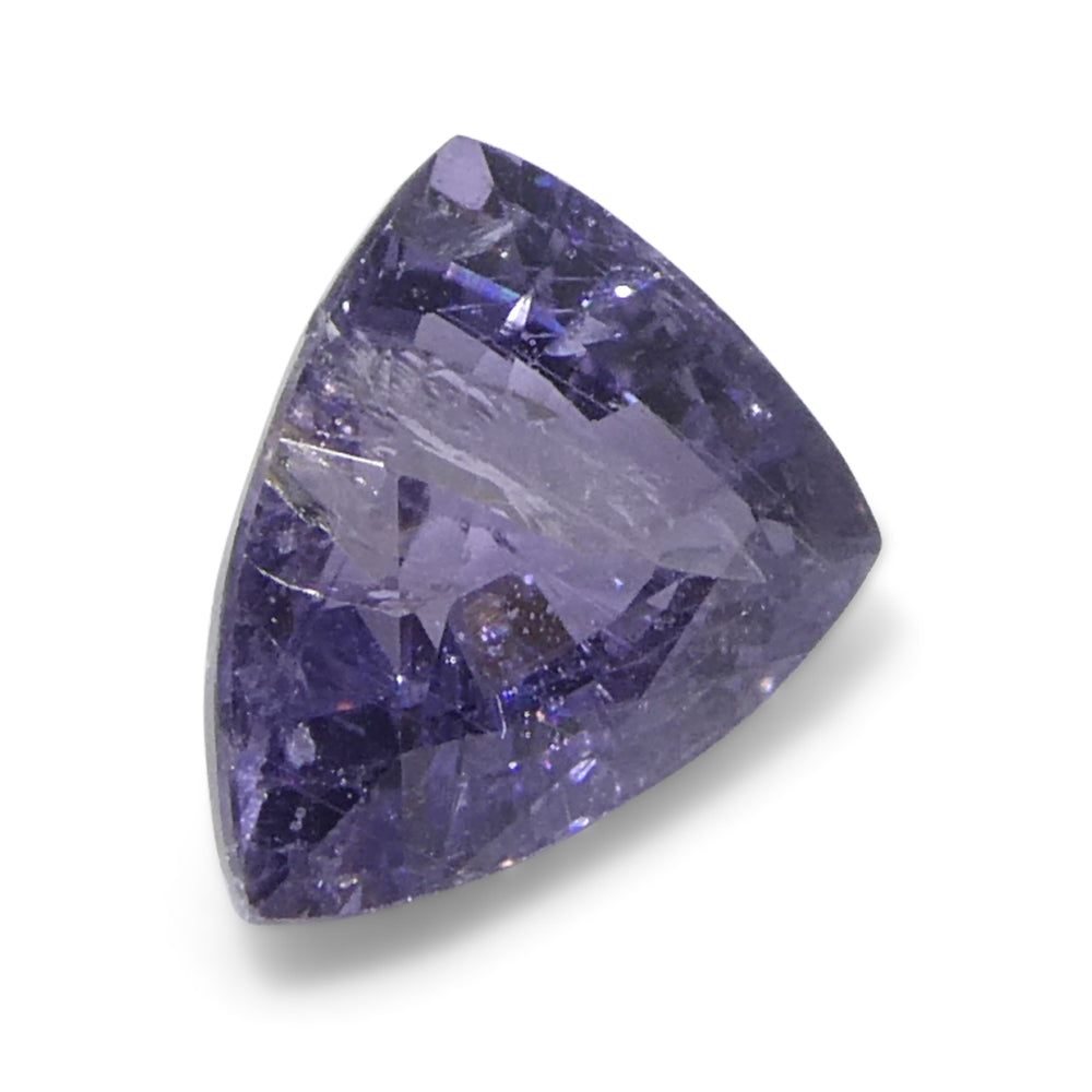 1.14ct Trillion Purple Sapphire from Tanzania, Unheated - Skyjems Wholesale Gemstones