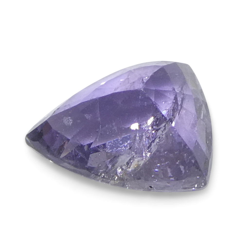 1.14ct Trillion Purple Sapphire from Tanzania, Unheated - Skyjems Wholesale Gemstones