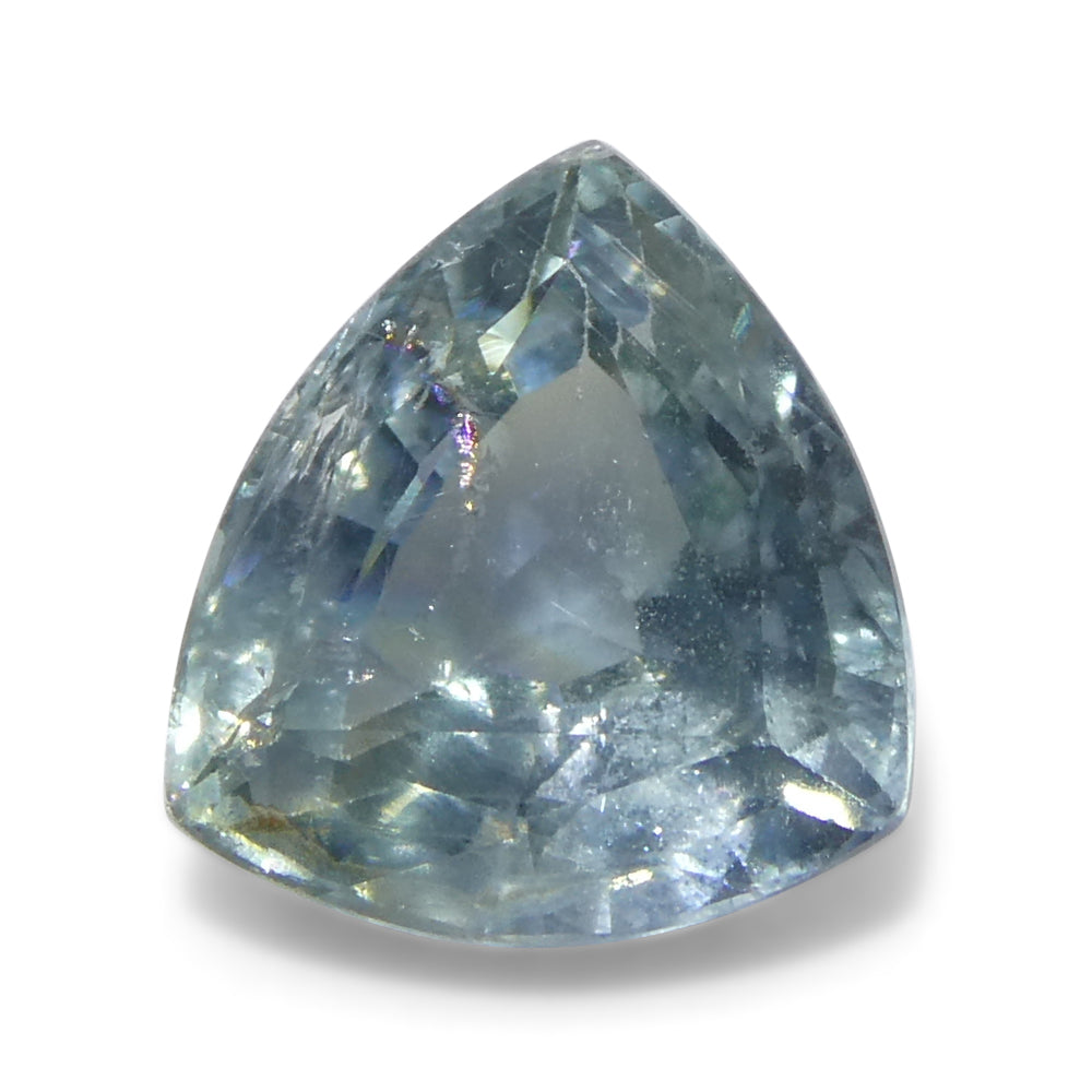 2.21ct Trillion Blue Teal Sapphire from Tanzania, unheated rare gemstone by SkyJems Canadian gem specialists