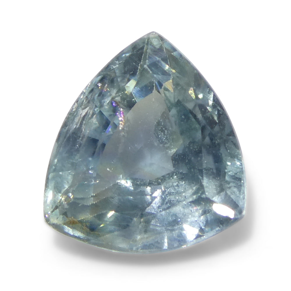 2.21ct Trillion Blue Teal Sapphire from Tanzania, Unheated - Skyjems Wholesale Gemstones