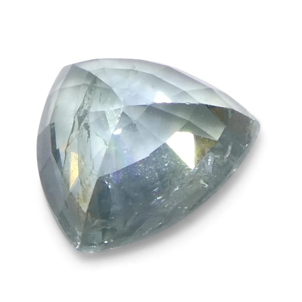 2.21ct Trillion Blue Teal Sapphire from Tanzania, Unheated - Skyjems Wholesale Gemstones