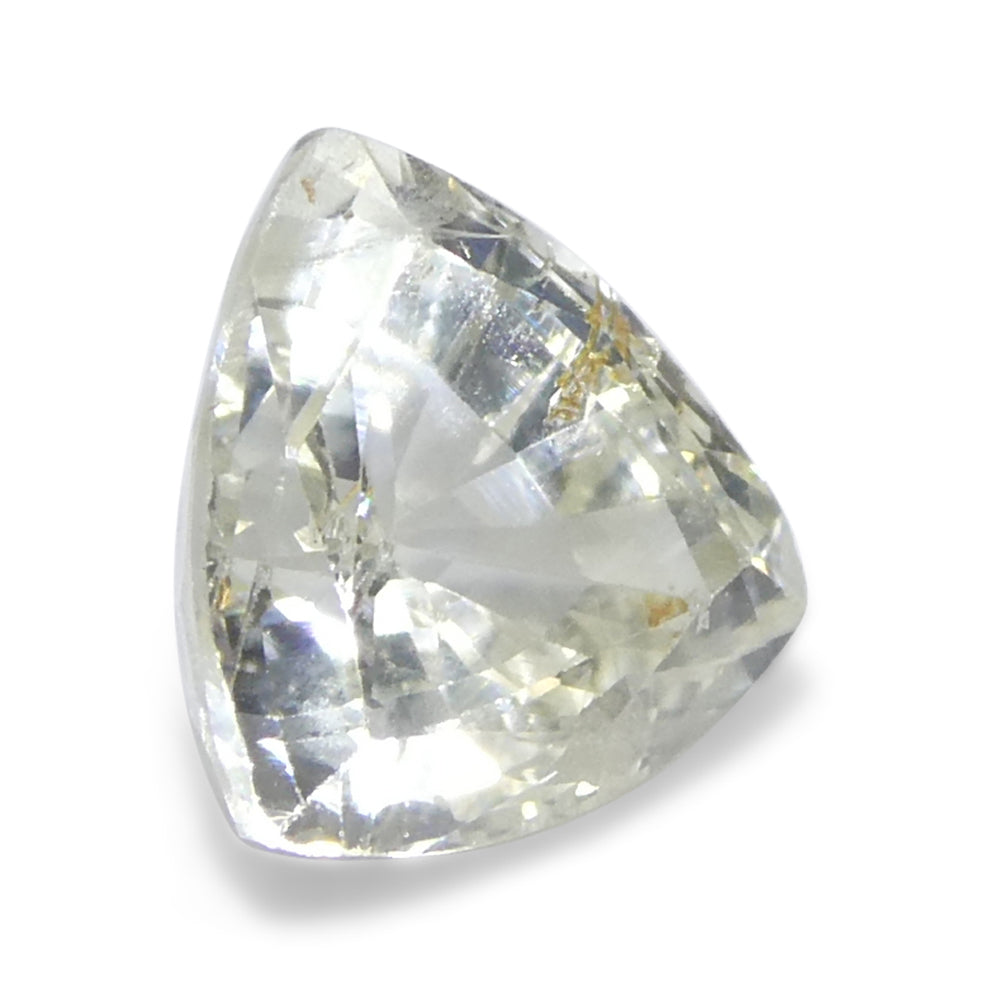 1.09ct Trillion White Sapphire from Tanzania, Unheated - Skyjems Wholesale Gemstones