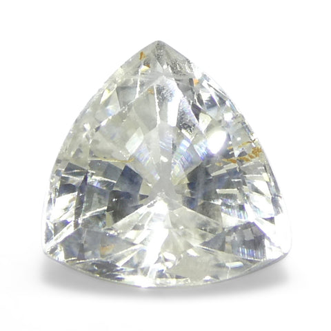 1.09ct Trillion White Sapphire from Tanzania, Unheated