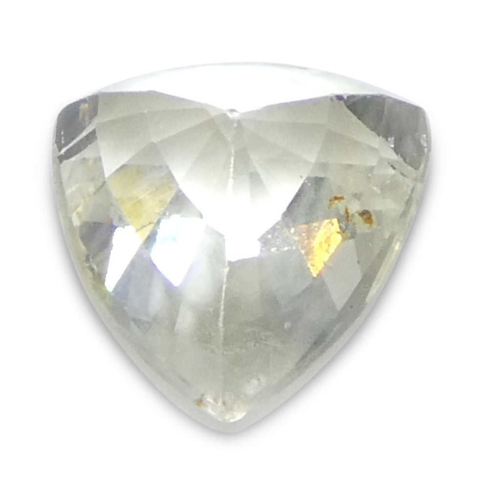 1.09ct Trillion White Sapphire from Tanzania, Unheated - Skyjems Wholesale Gemstones