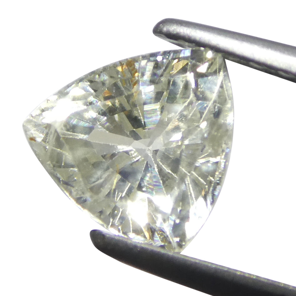 1.09ct Trillion White Sapphire from Tanzania, Unheated - Skyjems Wholesale Gemstones