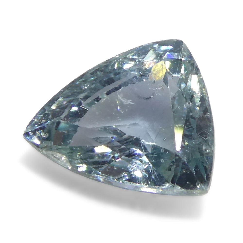 1.41ct Trillion Blue Teal Sapphire from Tanzania, Unheated - Skyjems Wholesale Gemstones