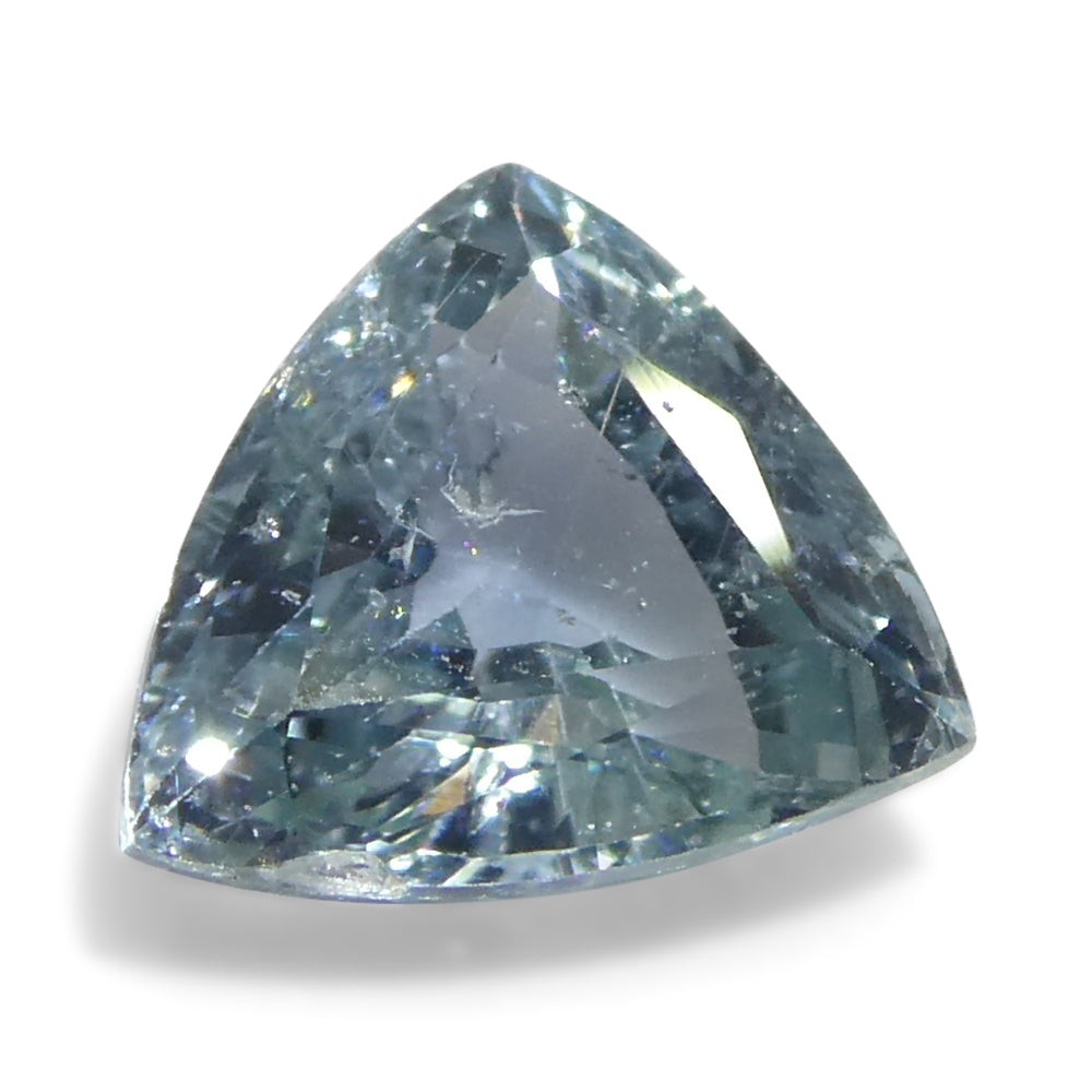 1.41ct Trillion Blue Teal Sapphire from Tanzania, Unheated - Skyjems Wholesale Gemstones