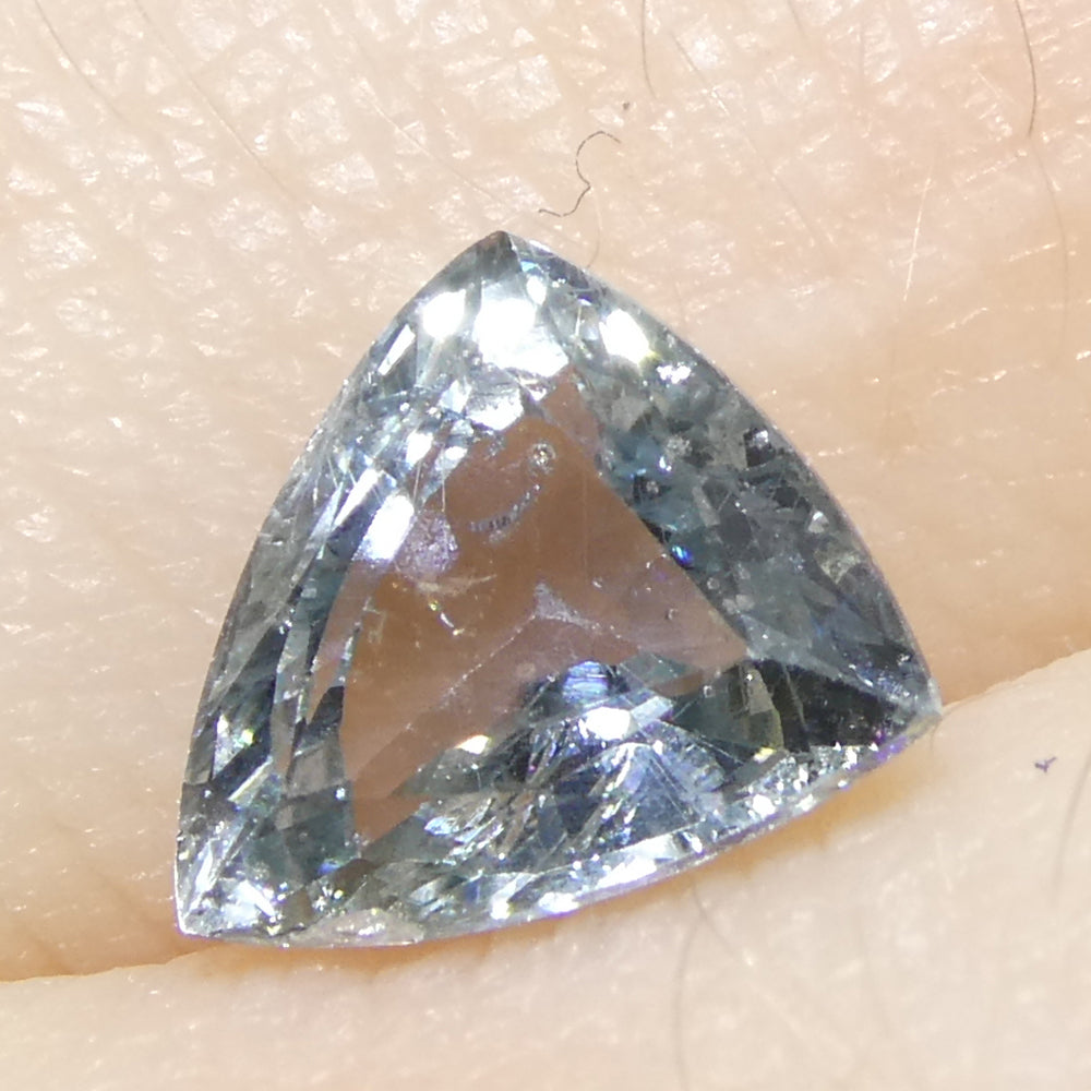 1.41ct Trillion Blue Teal Sapphire from Tanzania, Unheated - Skyjems Wholesale Gemstones