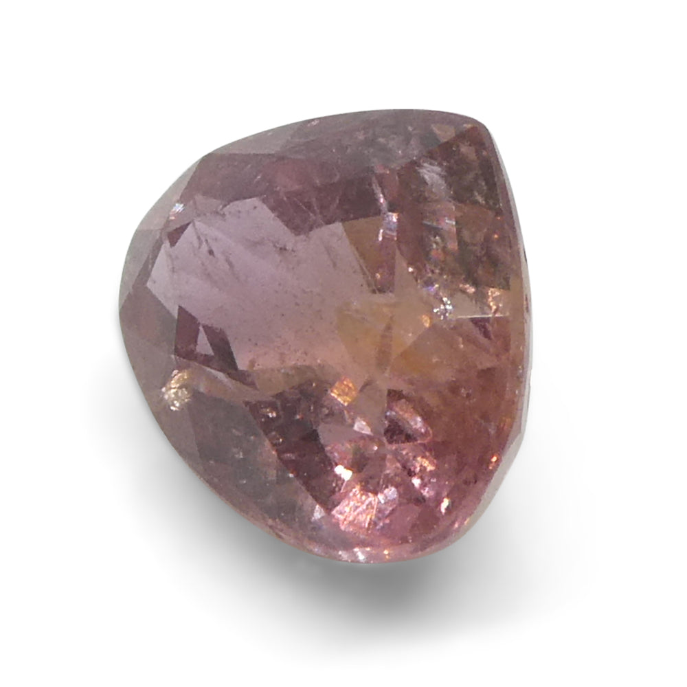 1.38ct Pear Orangy-Pink Padparadscha Sapphire from Tanzania, Unheated - Skyjems Wholesale Gemstones