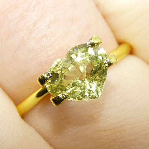 2.02ct Heart Yellow Sapphire from Tanzania