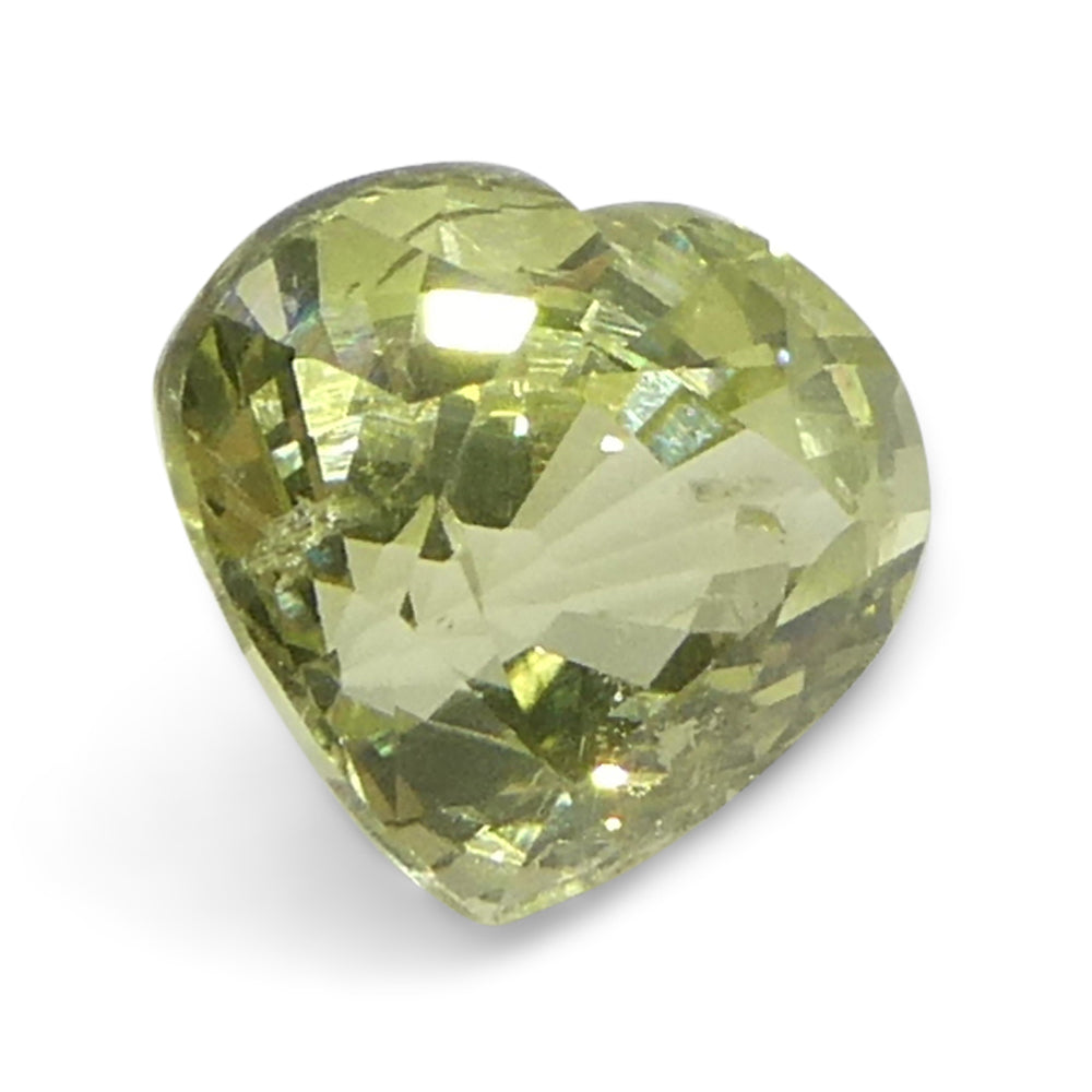 2.02ct Heart-Cut Yellow Sapphire from Tanzania, natural heated gemstone by SkyJems Canadian gem specialists